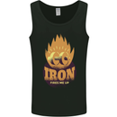 Iron Fires Me Up Gym Bodybuilding Mens Vest Tank Top Black