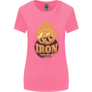 Iron Fires Me Up Gym Bodybuilding Womens Wider Cut T-Shirt Azalea