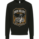 Iron Heart Biker Motorcycle Motorbike Mens Sweatshirt Jumper Black