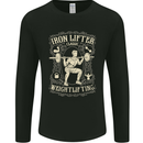 Iron Lifter Gym Bodybuilding Training Top Mens Long Sleeve T-Shirt Black