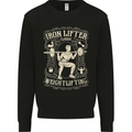 Iron Lifter Gym Bodybuilding Training Top Mens Sweatshirt Jumper Black