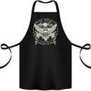 Iron Wheels Biker Motorcycle Motorbike Cotton Apron 100% Organic Black
