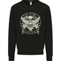 Iron Wheels Biker Motorcycle Motorbike Mens Sweatshirt Jumper Black