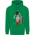 Ironing Superhero Funny Childrens Kids Hoodie Irish Green