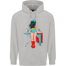 Ironing Superhero Funny Childrens Kids Hoodie Sports Grey