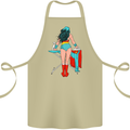 Ironing Superhero Funny Cotton Apron 100% Organic Khaki