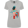 Ironing Superhero Funny Womens Wider Cut T-Shirt Sports Grey