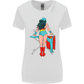 Ironing Superhero Funny Womens Wider Cut T-Shirt White
