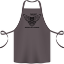 Irritable Owl Syndrome Bowel IBS Funny Cotton Apron 100% Organic Dark Grey