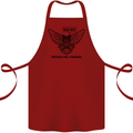Irritable Owl Syndrome Bowel IBS Funny Cotton Apron 100% Organic Maroon