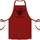Irritable Owl Syndrome Bowel IBS Funny Cotton Apron 100% Organic Maroon