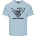 Irritable Owl Syndrome Bowel IBS Funny Mens Cotton T-Shirt Tee Top Light Blue