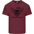 Irritable Owl Syndrome Bowel IBS Funny Mens Cotton T-Shirt Tee Top Maroon