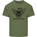 Irritable Owl Syndrome Bowel IBS Funny Mens Cotton T-Shirt Tee Top Military Green