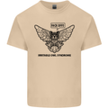 Irritable Owl Syndrome Bowel IBS Funny Mens Cotton T-Shirt Tee Top Sand