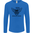 Irritable Owl Syndrome Bowel IBS Funny Mens Long Sleeve T-Shirt Royal Blue