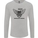 Irritable Owl Syndrome Bowel IBS Funny Mens Long Sleeve T-Shirt Sports Grey