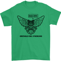Irritable Owl Syndrome Bowel IBS Funny Mens T-Shirt Cotton Gildan Irish Green