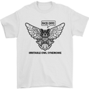 Irritable Owl Syndrome Bowel IBS Funny Mens T-Shirt Cotton Gildan White