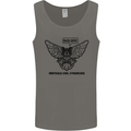 Irritable Owl Syndrome Bowel IBS Funny Mens Vest Tank Top Charcoal