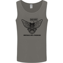 Irritable Owl Syndrome Bowel IBS Funny Mens Vest Tank Top Charcoal