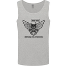 Irritable Owl Syndrome Bowel IBS Funny Mens Vest Tank Top Sports Grey