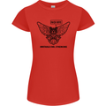 Irritable Owl Syndrome Bowel IBS Funny Womens Petite Cut T-Shirt Red