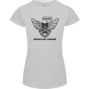 Irritable Owl Syndrome Bowel IBS Funny Womens Petite Cut T-Shirt Sports Grey