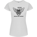 Irritable Owl Syndrome Bowel IBS Funny Womens Petite Cut T-Shirt White