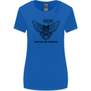 Irritable Owl Syndrome Bowel IBS Funny Womens Wider Cut T-Shirt Royal Blue