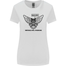 Irritable Owl Syndrome Bowel IBS Funny Womens Wider Cut T-Shirt White