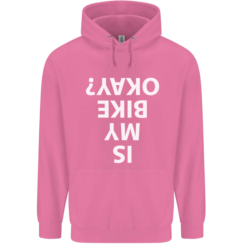 Is My Bike Okay Cycling Biker Funny Mens 80% Cotton Hoodie Azelea