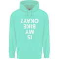 Is My Bike Okay Cycling Biker Funny Mens 80% Cotton Hoodie Peppermint