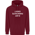 Is My Parachute Okay? Skydiving Para 1 2 3 Mens 80% Cotton Hoodie Maroon