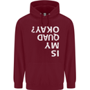 Is My Quad Okay? Bike Biking Funny Childrens Kids Hoodie Maroon
