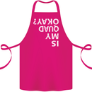 Is My Quad Okay? Bike Biking Funny Cotton Apron 100% Organic Pink