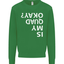 Is My Quad Okay? Bike Biking Funny Kids Sweatshirt Jumper Irish Green