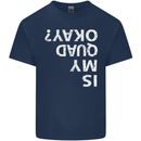 Is My Quad Okay? Bike Biking Funny Kids T-Shirt Childrens Navy Blue