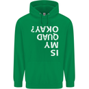 Is My Quad Okay? Bike Biking Funny Mens 80% Cotton Hoodie Irish Green