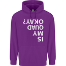 Is My Quad Okay? Bike Biking Funny Mens 80% Cotton Hoodie Purple
