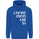 Is My Quad Okay? Bike Biking Funny Mens 80% Cotton Hoodie Royal Blue