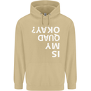 Is My Quad Okay? Bike Biking Funny Mens 80% Cotton Hoodie Sand