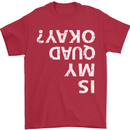 Is My Quad Okay? Bike Biking Funny Mens T-Shirt Cotton Gildan Red
