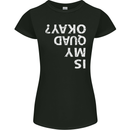 Is My Quad Okay? Bike Biking Funny Womens Petite Cut T-Shirt Black