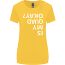 Is My Quad Okay? Bike Biking Funny Womens Wider Cut T-Shirt Yellow