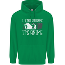 It's Anime Not Cartoons Childrens Kids Hoodie Irish Green