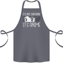 It's Anime Not Cartoons Cotton Apron 100% Organic Steel
