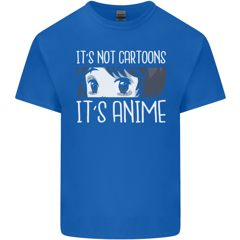 It's Anime Not Cartoons Kids T-Shirt Childrens Royal Blue
