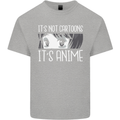 It's Anime Not Cartoons Kids T-Shirt Childrens Sports Grey