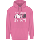 It's Anime Not Cartoons Mens 80% Cotton Hoodie Azelea